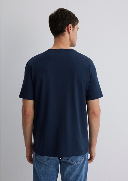Istanbul Baskılı Lacivert Tişört 0612990-70490