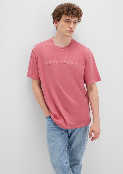 Mavi Jeans Baskılı Pembe Tişört 0612953-71079