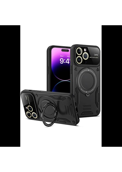 iPhone 16 Pro Max Kılıf Joy Lens Standlı Kapak