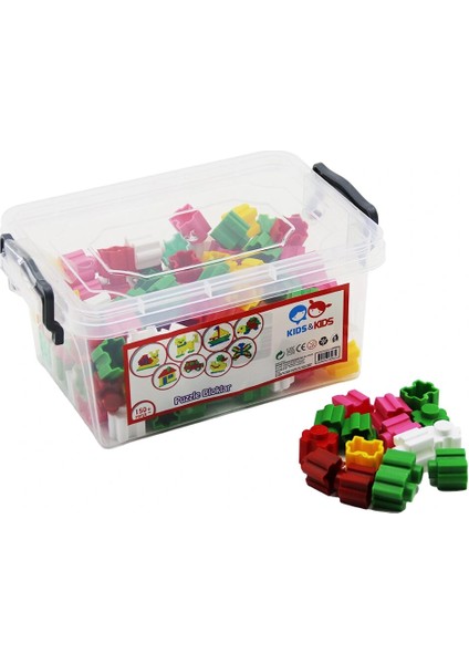 150 Pcs Puzzle Bloklar LEGO Oyuncak Saklama Kutulu (4887)