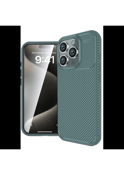 iPhone 16 Pro Kılıf Auto Focus Karbon Kapak