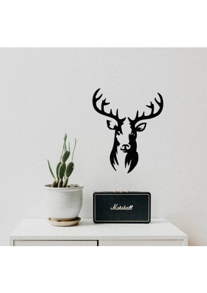 Ahşap Tablo Dekoratif Geyik Kafası – Duvar Dekoru fırsatları