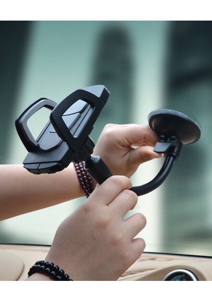 Beyaz Araç Içi Telefon Tutucu, Güçlü ve Güvenli Oto Aksesuar