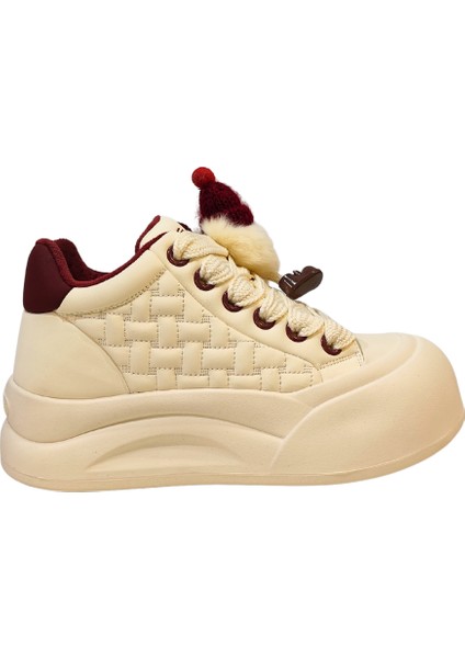 Kadın Kar Canavarı Aksesuarlı Bağcık Kapamalı Peluş Iç Astarlı Bilekte Casual Ayakkabı fiyatları