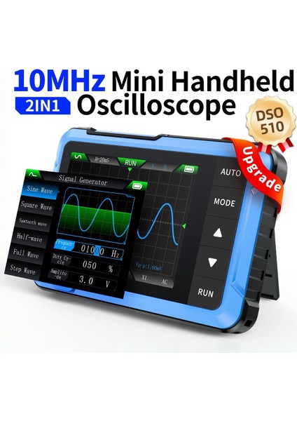 DSO-510H 2'si 1 Arada Mini El Tipi Dijital Osiloskop Dds Sinyal Jeneratörü fiyatları