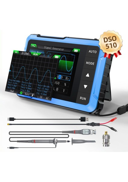 DSO-510H 2'si 1 Arada Mini El Tipi Dijital Osiloskop Dds Sinyal Jeneratörü modelleri