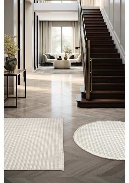 Oval Beyaz Halı Modern Oturma Odası Salon Mutfak Koridor Antre Balkon Çocuk Odası Halısı 004 modelleri