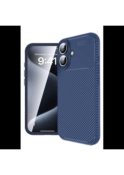 iPhone 16 Plus Kılıf Auto Focus Karbon Kapak