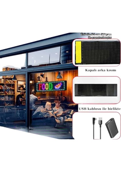 Wizard LED Matrix Panel Dijital Ekran Kumandalı Pixsel Görünümlü fırsatları