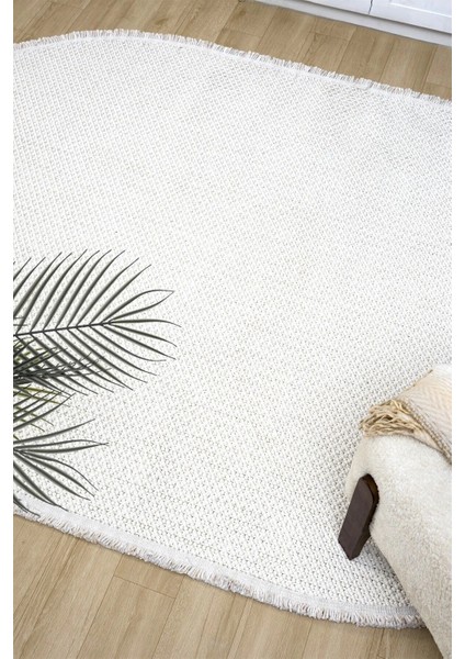 Oval Beyaz Halı Modern Oturma Odası Salon Mutfak Koridor Antre Balkon Çocuk Odası Halısı 007 fırsatları