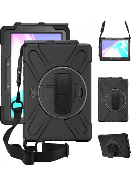 Samsung Galaxy T638 Tab Active 4 Pro Kılıf Amazing Tablet Kapak - Siyah