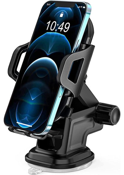 Siyah Araç Içi Telefon Tutucu, Güçlü ve Pratik Oto Aksesuar