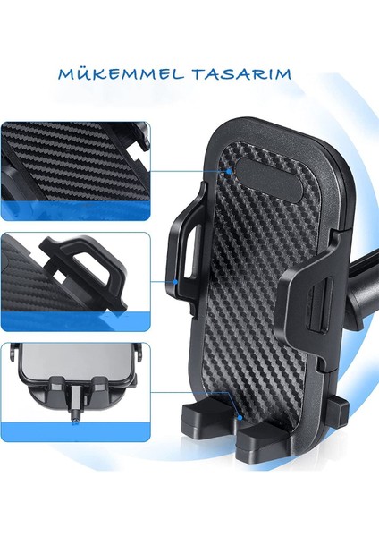 Siyah Araç Içi Telefon Tutucu, Güçlü ve Pratik Oto Aksesuar indirimleri