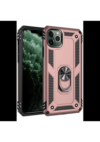 iPhone 11 Pro Max Kılıf Sofya Yüzüklü Silikon Kapak