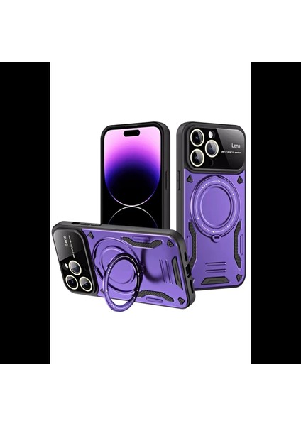 iPhone 16 Pro Max Kılıf Joy Lens Standlı Kapak