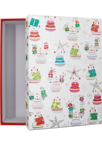 23×17×7 cm Premium Hediye Kutusu – Yılbaşı Temalı Özel Tasarım Model 2 No5 fırsatları