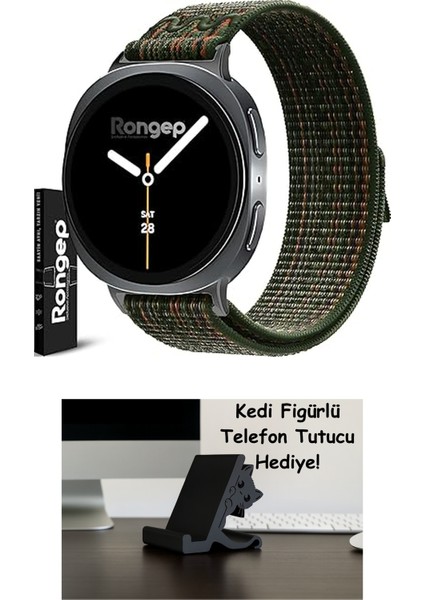 Samsung ile Uyumlu [2025] Fabric Loop Kordon Galaxy Watch 8 44MM/40MM/CLASSIC 46MM Için Hasırlı Kumaş Galaxy Watch 8 Kordon Terletmeyen Konforlu Tasarım Watch 8 Classic Kordonu