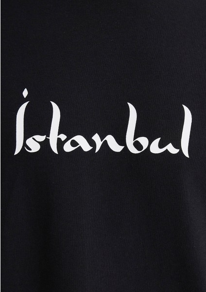 Istanbul Baskılı Siyah Tişört 0612999-900