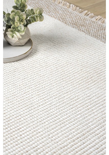 Oval Beyaz Halı Bordür Modern Oturma Odası Salon Mutfak Koridor Antre Balkon Çocuk Odası Halısı 0021 modelleri