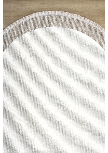 Oval Beyaz Halı Bordür Modern Oturma Odası Salon Mutfak Koridor Antre Balkon Çocuk Odası Halısı 0021 fırsatları