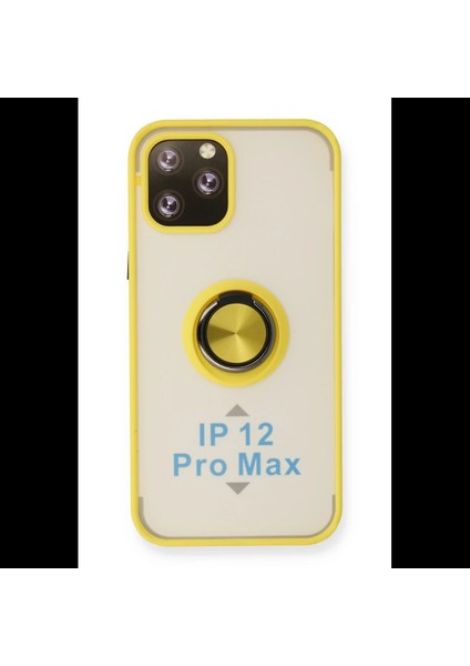 iPhone 12 Pro Kılıf Montreal Yüzüklü Silikon Kapak