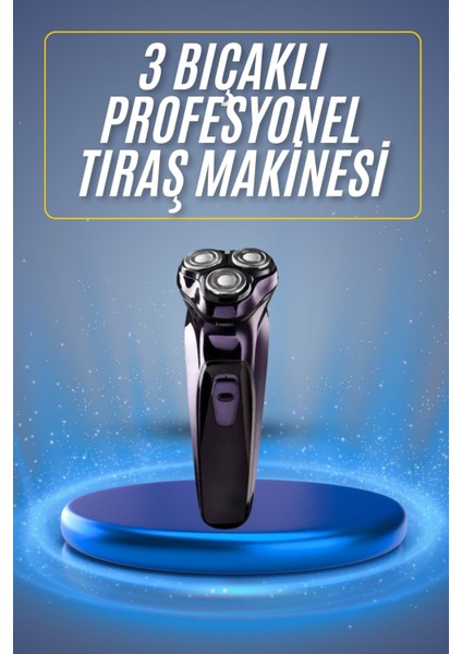Wizard Tıraş Makinesi Hassas Ciltlere Özel Döner Başlıklı Pürüzsüz Görünüm