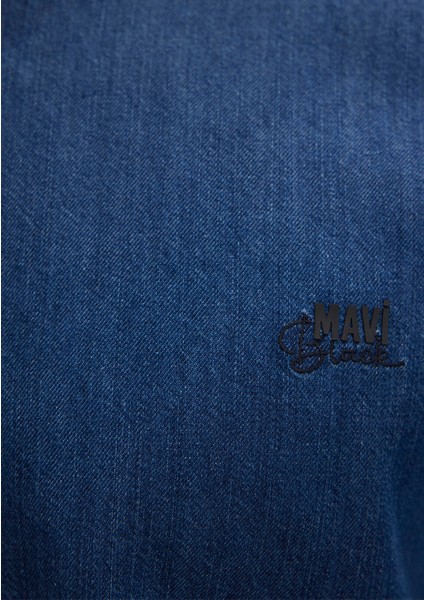 Roy Lux Black Koyu Indigo Mavisi Jean Gömlek 0210496-90767