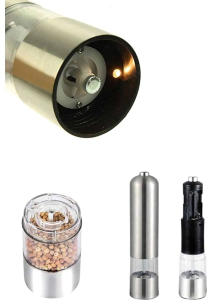 Wizard Otomatik Tuz ve Karabiber Öğütücü Baharat Öğütücü Tuz Karabiber Değirmeni indirimleri