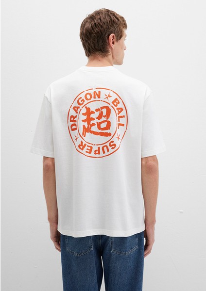 Dragon Ball Baskılı Beyaz Tişört 0612927-70057