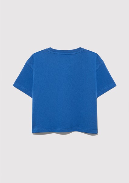 Balık Baskılı Mavi Tişört 7610382-88121