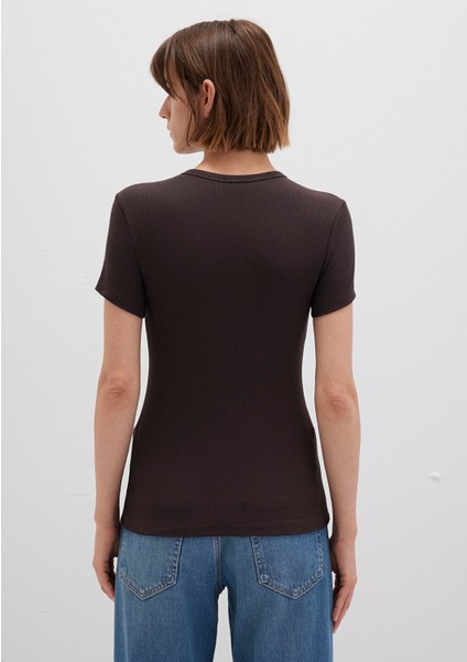Kahverengi Basic Tişört 1613081-70240