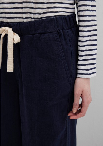 Beli Bağcıklı Siyah Pantolon 1010945-89101