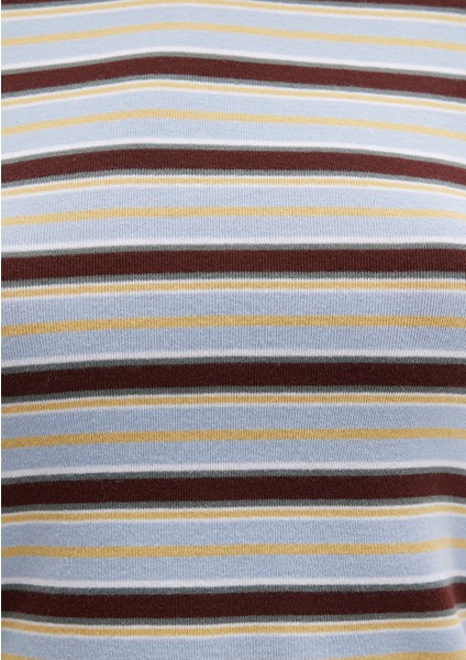 Kahverengi Çizgili Tişört 1613378-90735