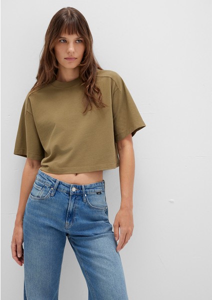 Haki Crop Tişört 1613345-71563