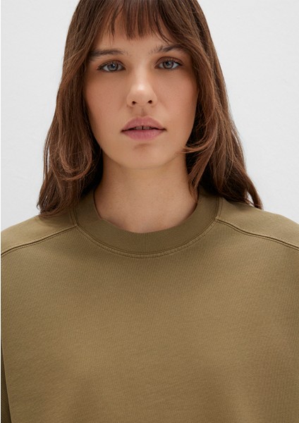 Haki Crop Tişört 1613345-71563