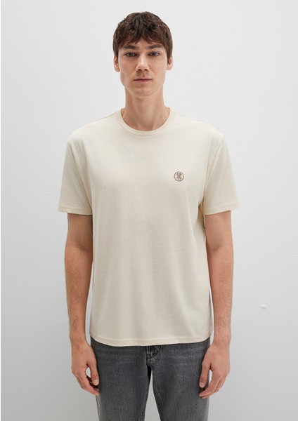 Mavi Logo Işlemeli Bej Basic Tişört 067074-70072