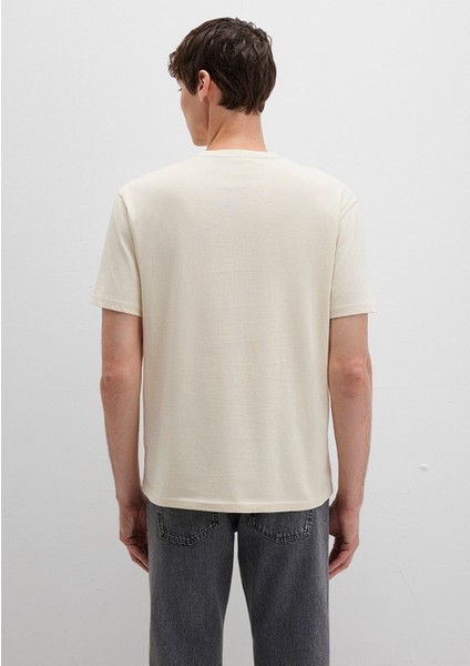 Mavi Logo Işlemeli Bej Basic Tişört 067074-70072