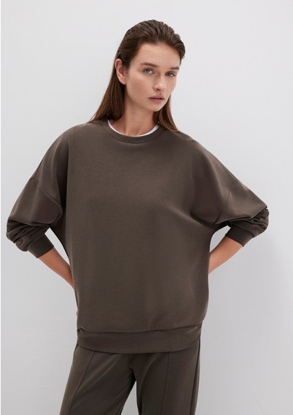 Lux Touch Tencel Tm Modal Kahverengi Sweatshirt 168837-90707