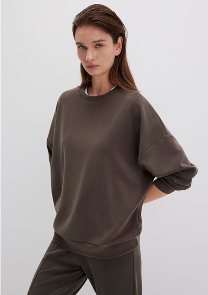 Lux Touch Tencel Tm Modal Kahverengi Sweatshirt 168837-90707