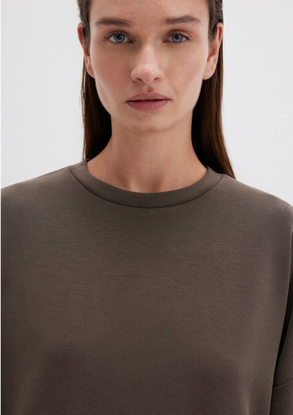 Lux Touch Tencel Tm Modal Kahverengi Sweatshirt 168837-90707