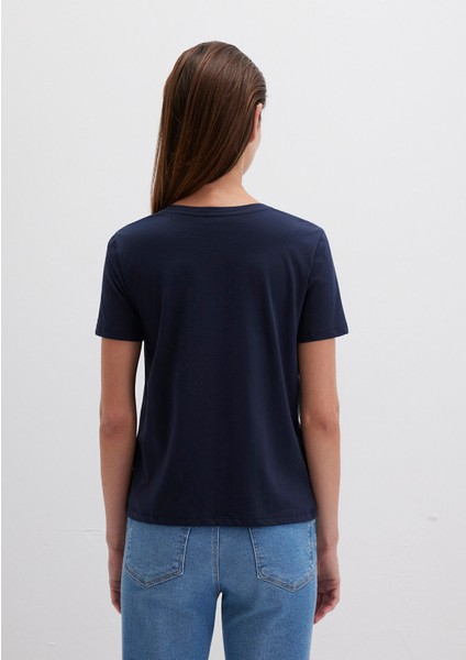 Lacivert Basic Tişört 1613406-86623