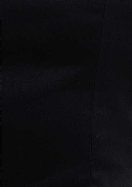 Askılı Siyah Mini Elbise 1310724-900