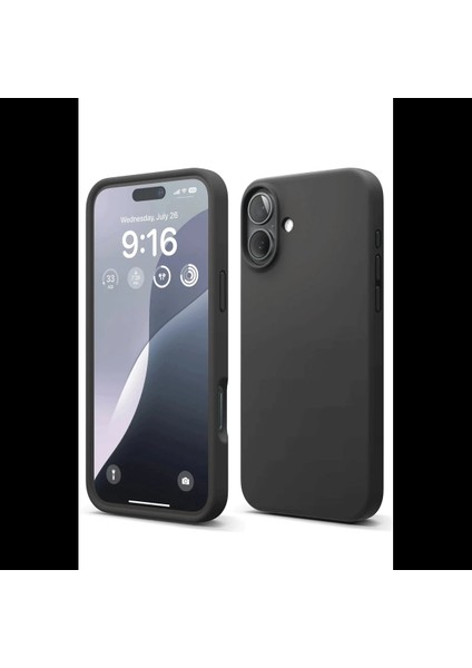 iPhone 16 Plus Kılıf Nano Içi Kadife Silikon