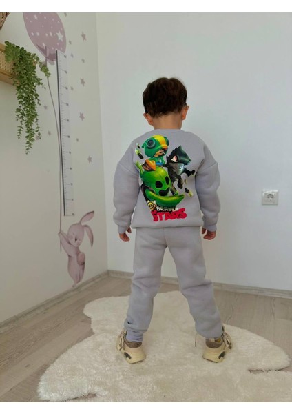 Baskılı Şardonlu Erkek Çocuk Ikili Eşofman Takımı fiyatları