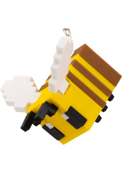 Minecraft Arı Figürlü Pla Anahtarlık – 3D Baskı Oyuncak ve Koleksiyon Aksesuarı