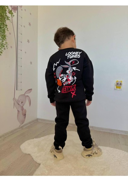 Baskılı Şardonlu Erkek Çocuk Ikili Eşofman Takımı fiyatları