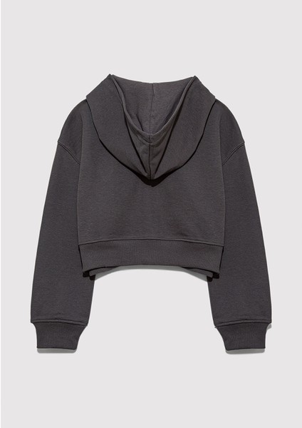 MV Baskılı Antrasit Sweatshirt 7S10128-90778