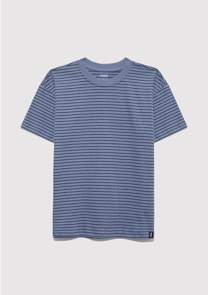 Mavi Çizgili Tişört 6610390-90788