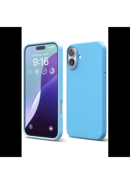 iPhone 16 Plus Kılıf Nano Içi Kadife Silikon