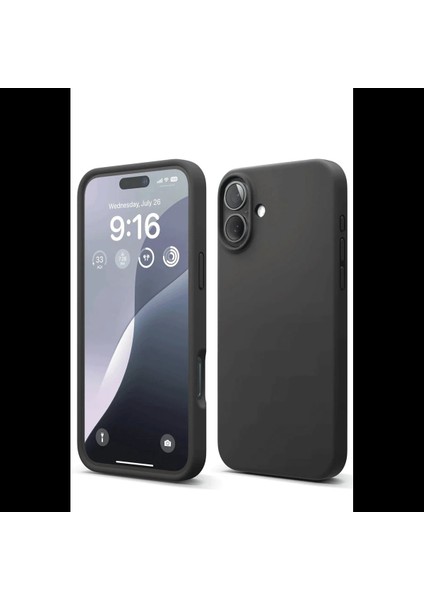 iPhone 16 Kılıf Nano Içi Kadife Silikon